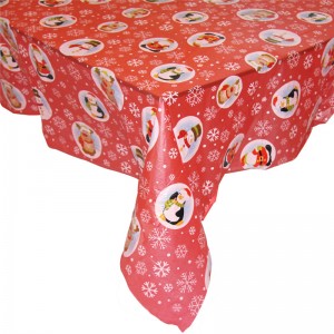 Muokatut koko ja väri Joulupäivän pöytäliina polyesterikankaasta suorakaiteen pöytäliina
