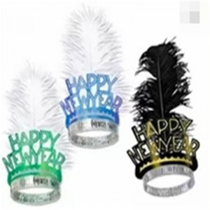 Tiara Feather Happy New Years Eve Party Kits